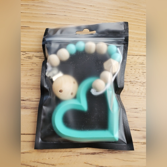 Other - Silicone baby teether and chain